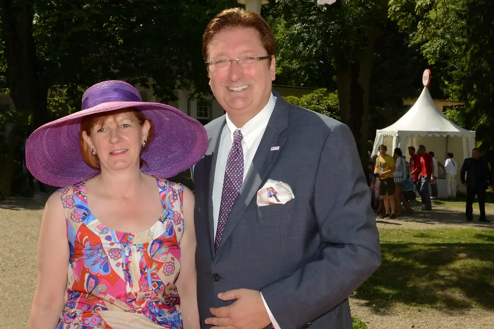 Dirk Elbers, Oberbürgermeister der Stadt Düsseldorf, mit Ehefrau Astrid.
