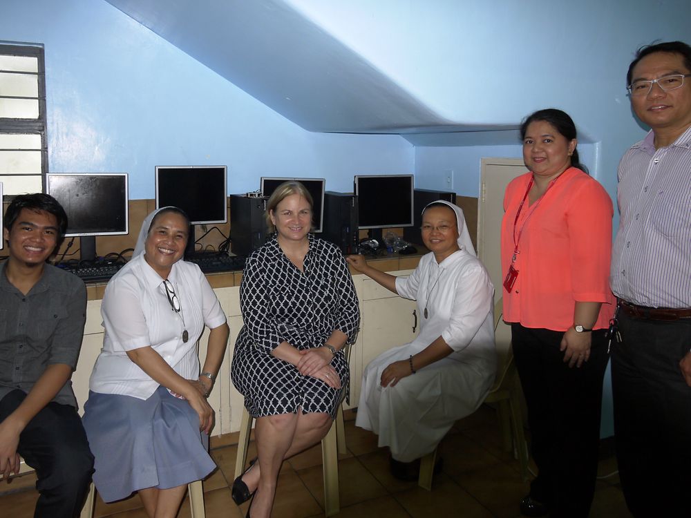 At the Josephine Bakhita Outreach Center, the computers will mainly benefit elementary to college scholars